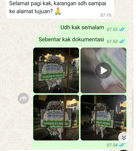 Pengiriman Papan Bunga Selamat Pangauban Lelea